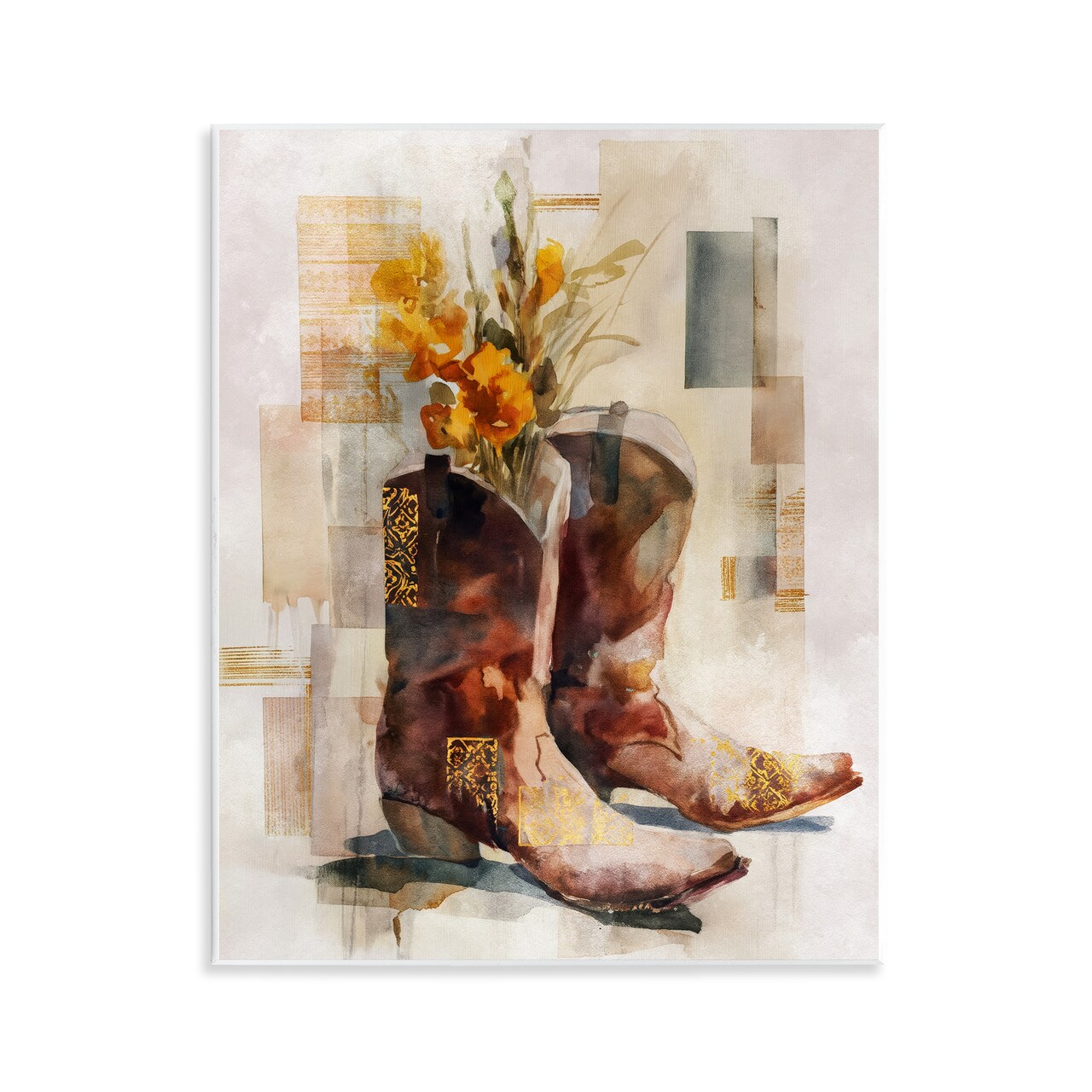 Stupell Industries Western Roots & Blooms Wall Plaque, design by Svetlana Aleynikova